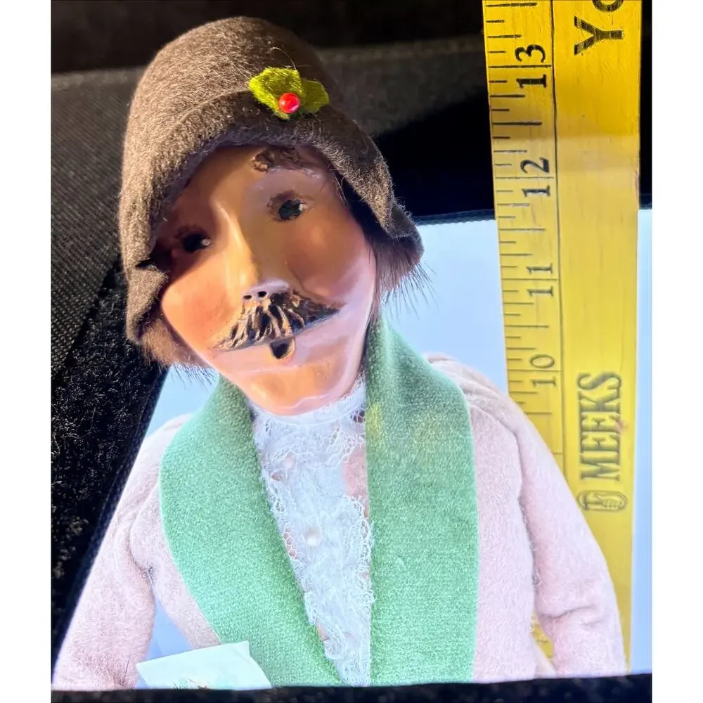 Byers Choice Talbots Man With Card and Gift - Signed - Dated 2003